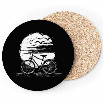 Discover Cycling Drawing Coasters