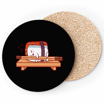 Discover Sushi Salmon Sleeping Coasters