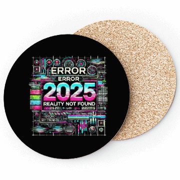 Discover Futuristic Glitch Aesthetic Cyberpunk Design Coasters