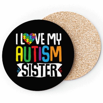 Discover Autism Awareness Gift Brother Sister Coasters