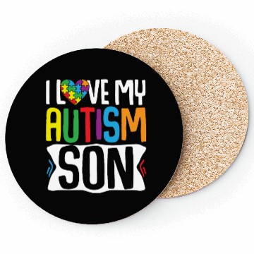 Discover Autism Awareness Gift Parents Son Coasters