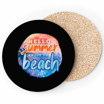 Discover Hello Summer Beach Coasters