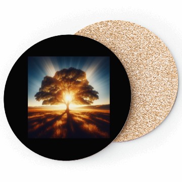 Discover Tree in Sunlight Coasters