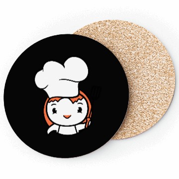 Discover Bird Chef Cap Duck Delicious Hungry Eat Sweet Cute Coasters