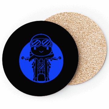 Discover Bird Motorcycle Riding Biker Motorcyclist Hobby Coasters