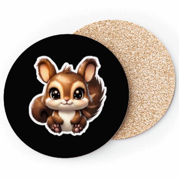 Discover Kawaii Squirrel Coasters