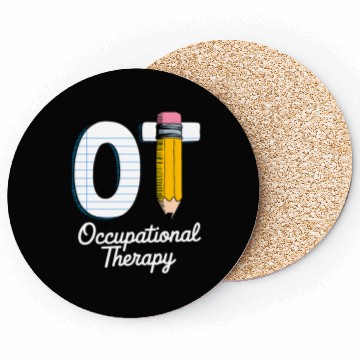 Discover Pediatric Occupational Therapy Cute Pencil Back Coasters