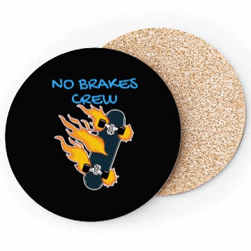 Discover No Brakes Crew Coasters