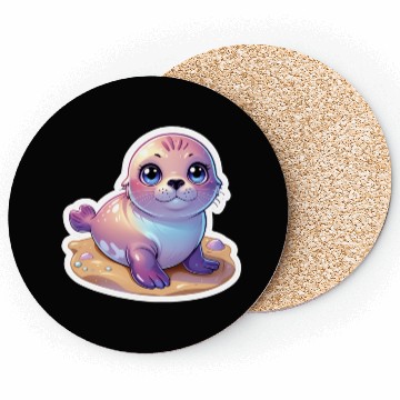 Discover Adorable Seal Sticker Coasters