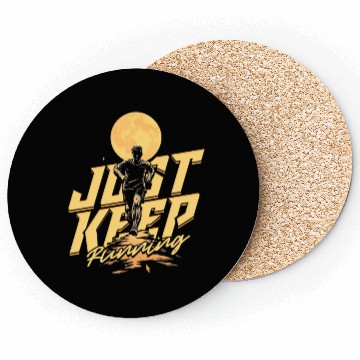 Discover Marathon Marathoner Running Just Keep Running Coasters