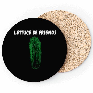 Discover "Lettuce Be Friends" Funny Quote | Gardening Gift Coasters