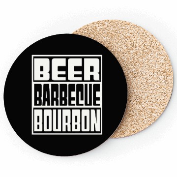 Discover Beer Barbeque Bourbon Coasters
