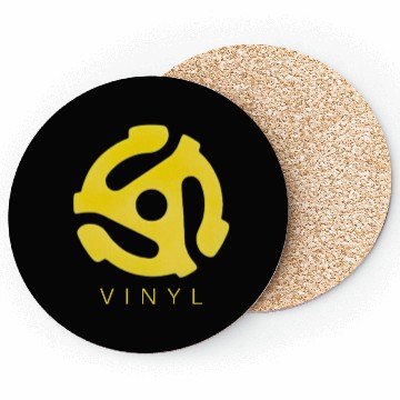 Discover 45RPM Retro Vinyl Record Adaptor Coasters