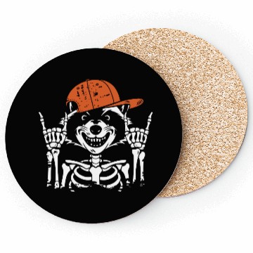 Discover Rocker Raccoon Bones Coasters
