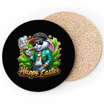 Discover Happy Easter Bunny Coasters
