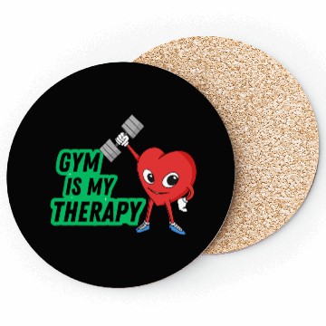 Discover Gym is my therapy Coasters