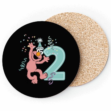 Discover Sesame Street Birthday Design With Elmo Two Years Coasters
