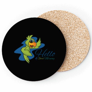 Discover HELLO parrot bird pirate kids Coasters