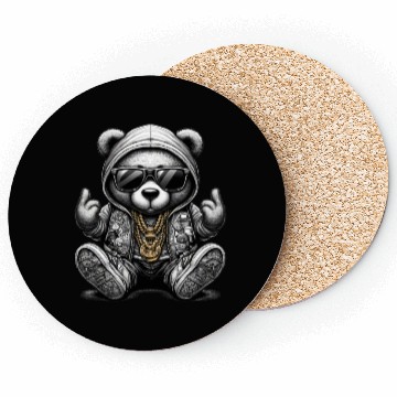 Discover Hip Hop Teddy Bear Coasters