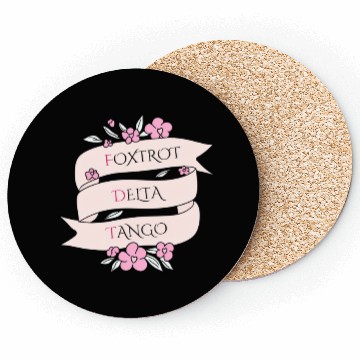 Discover Foxtrot Delta Tango - Floral Subtle FDT Coasters