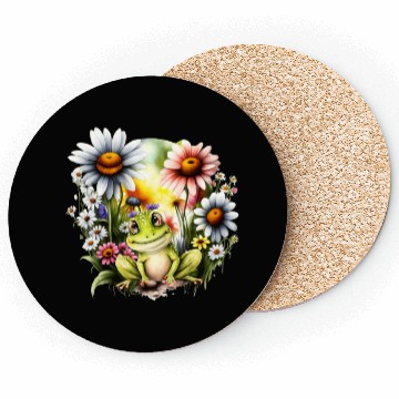 Discover Freckles the Flower Frog Coasters