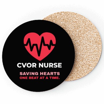Discover CVOR Nurse: Saving Hearts - Pretty Nurse Design Coasters