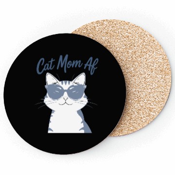 Discover Funny Cat Mom Club Sunglasses Coasters