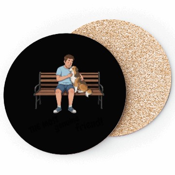 Discover Cute Dog Lovers Wear Coasters
