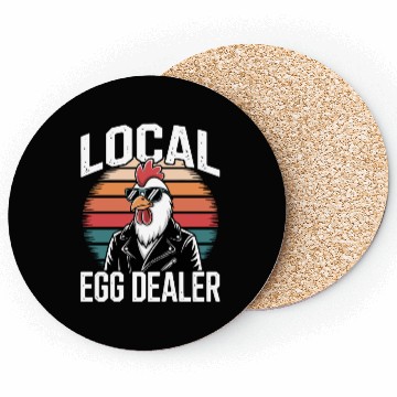 Discover Local Egg Dealer Easter Sunday Retro Vintage Coasters
