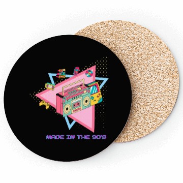 Discover Made in the 90s – Retro Vibes Throwback Design Coasters