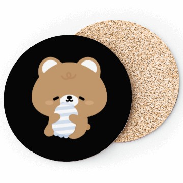 Discover Sleepy Brown Bear Coasters