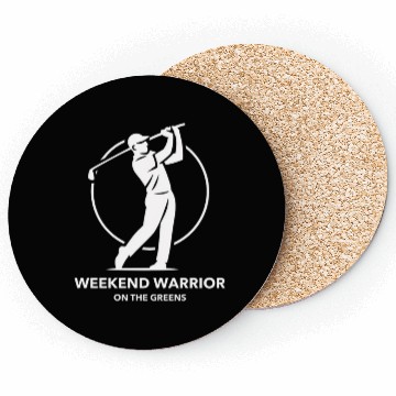 Discover Weekend Warrior Golf Apparel Coasters