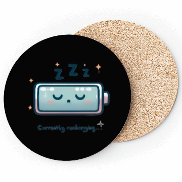 Discover “Currently Recharging…” Battery Icon Coasters