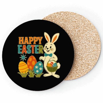Discover Happy Easter Bunny –2025 Coasters