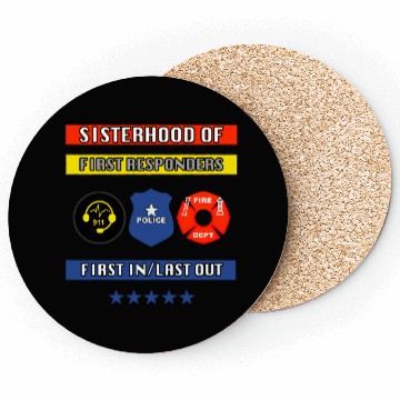 Discover First Responder Pickleball Coasters