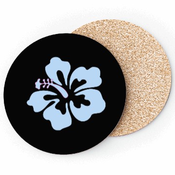 Discover Blue hibiscus flower Coasters