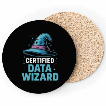Discover Certified Data Wizard Data Scientist Coasters