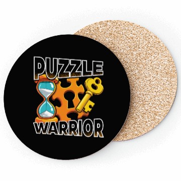 Discover Escape Room Puzzle Warrior Coasters