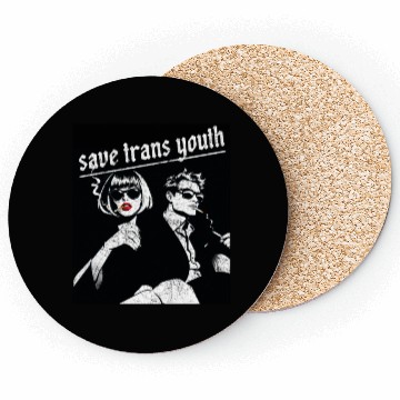 Discover Save trans youth classic vintage Coasters
