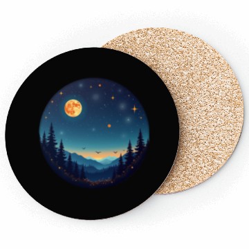 Discover Starry Night Mountain Coasters