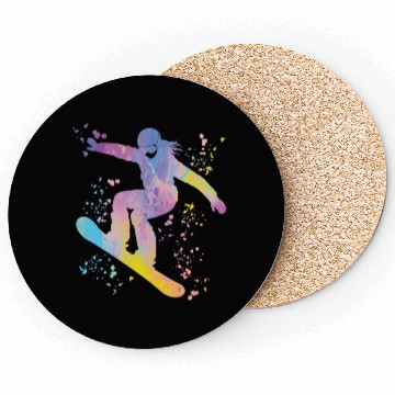 Discover Snowboarder Snowboard Snowboarding Coasters