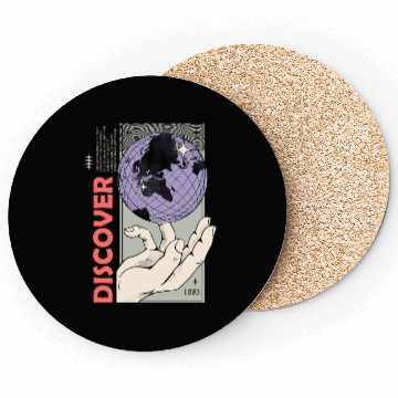 Discover Discover 1995 Retro Graphic Coasters | 90s