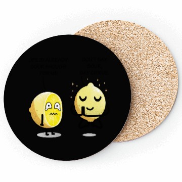 Discover Be positive lemon Coasters