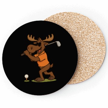 Discover Happy Moose Golf Coasters