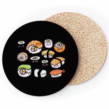 Discover Kawaii sushi Coasters