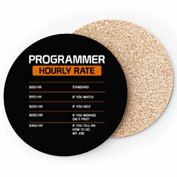 Discover Programmer Hourly Rate Funny Computer Science Coasters