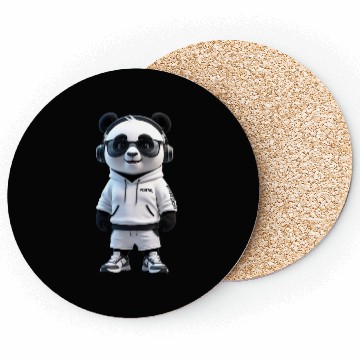 Discover Stylish 3D Panda Character Coasters