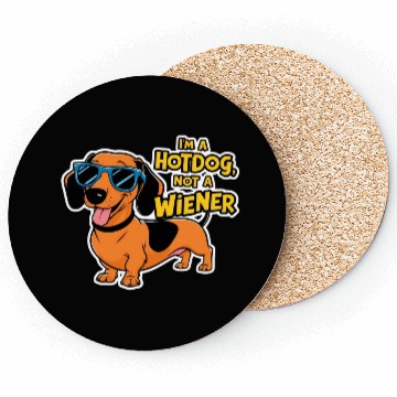 Discover Dachshund Hotdog Coasters
