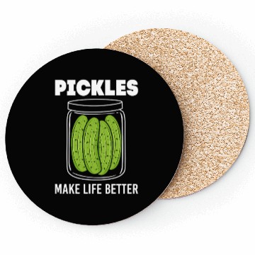 Discover Pickles Cucumber Food Pickle Coasters