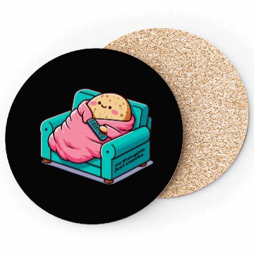 Discover no thoughts just snacks Coasters